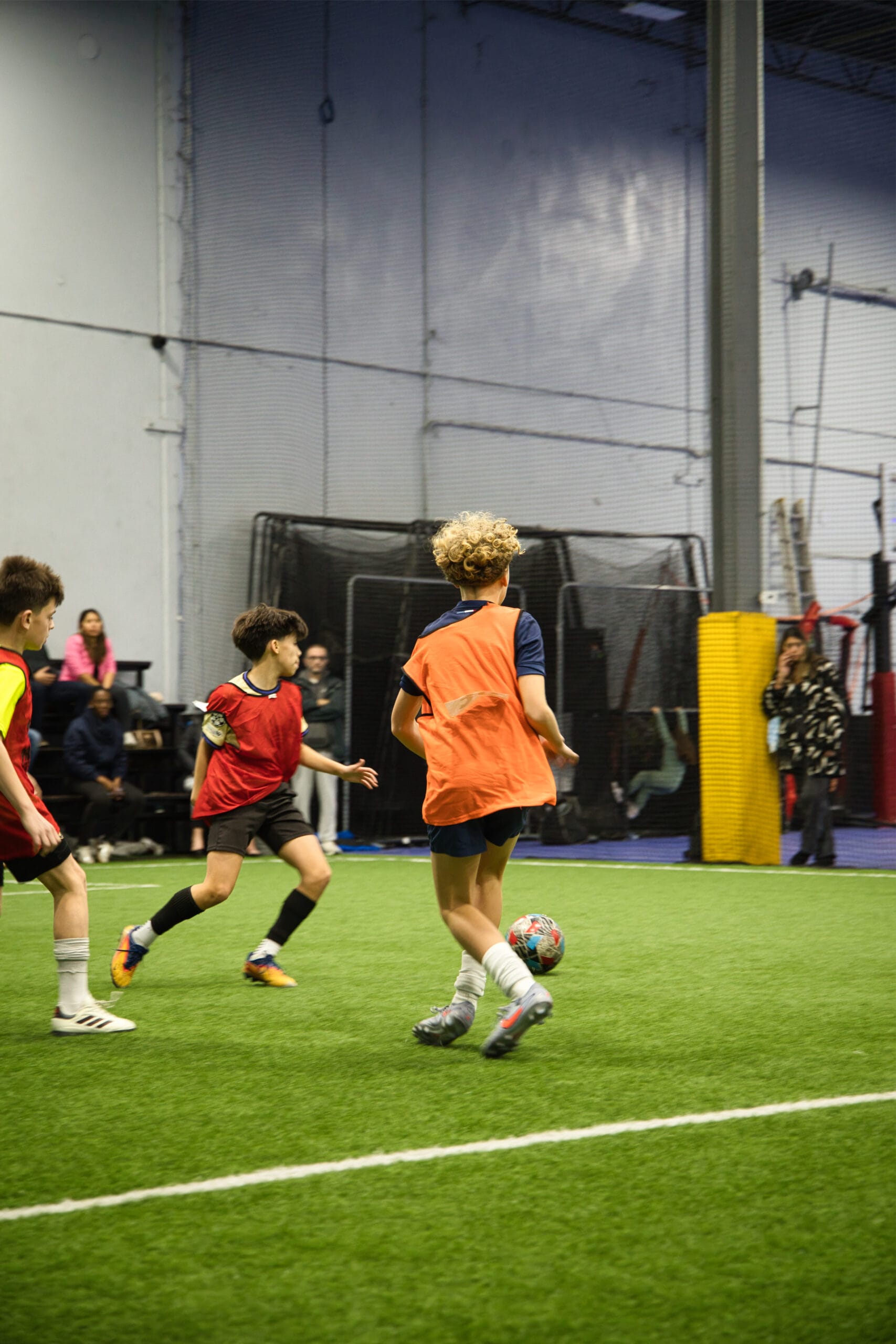 4Q8A0154 Pro Soccer Academy youth soccer scrimmage in indoor facility
